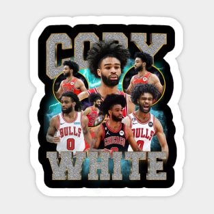 Vintage Coby White Chicago Retro Sticker